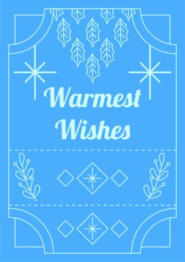 Chritsmas Satır Stili Selamlama Kartı Modern Chritsmas Satır Tasarımı