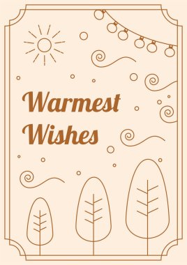 Chritsmas Hattı Biçiminde Zarif Tatil Selamlaması