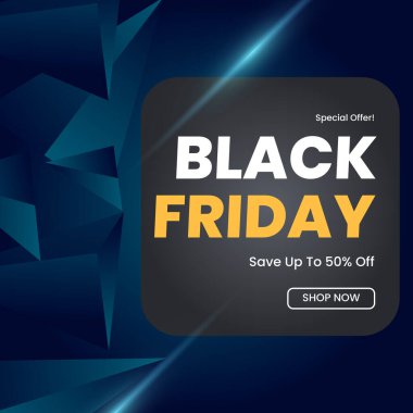 Cesur Kara Cuma Parlak Renkli Satış Duyurusu