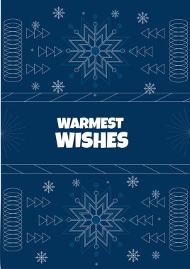 Şenlikli Chritsmas Hattı Biçimli Çelenk İllüstrasyon Tatil Sezonu