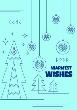 Chritsmas Hattı Biçiminde Zarif Tatil Selamlaması