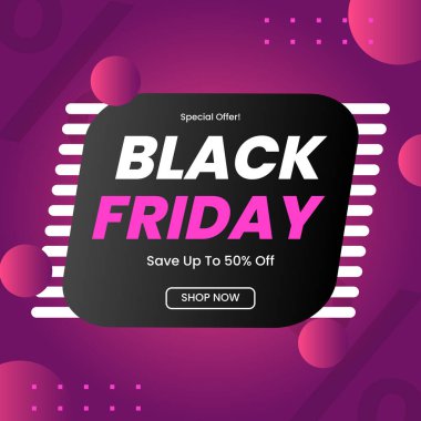 Özel Teklif Kara Cuma İndirim Tasarımı. Perakendeciler ve Pazarlamacılar için Mevsimsel İndirimleri Desteklemek için Mükemmel