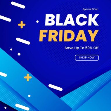 Cesur Kara Cuma Parlak Renkli Satış Duyurusu