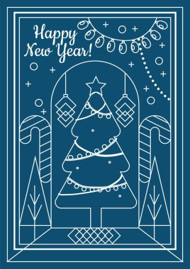 Dekoratif Noel Çizgisi Biçimli Resimleri Tatil Sezonunun Neşesini Yakalıyor ve Kutluyor. Kutlama kartları ve dekorasyonları için ideal