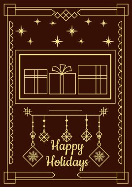 Renkli Chrismast elementiyle Neşeli Kutlama Grafiği. Kutlama ve Kutlama Temaları, Olumlu ve Mutluluk Taşıma İçin İdeal