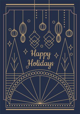 Dekoratif Noel Çizgisi Biçimli Resimleri Tatil Sezonunun Neşesini Yakalıyor ve Kutluyor. Kutlama kartları ve dekorasyonları için ideal