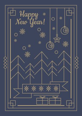 Dekoratif Noel Çizgisi Biçimli Resimleri Tatil Sezonunun Neşesini Yakalıyor ve Kutluyor. Kutlama kartları ve dekorasyonları için ideal