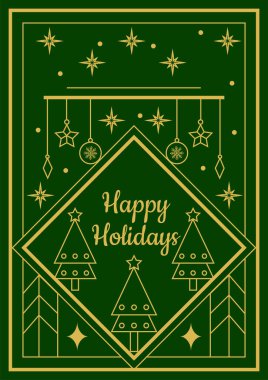 Chritsmas Hattı Biçiminde Zarif Tatil Selamlaması