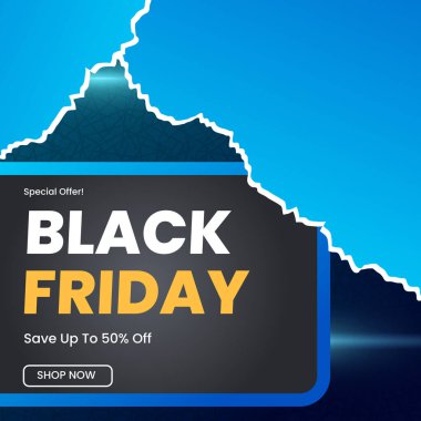 Özel Teklif Tasarımlı Kara Cuma Tanıtım Postası