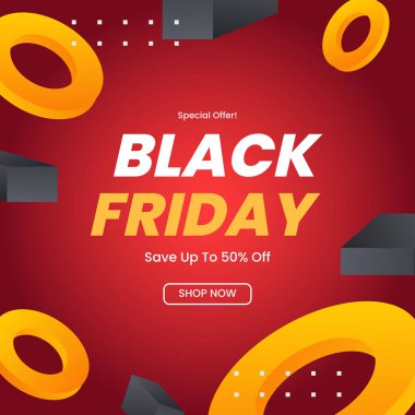 Özel Teklif Kara Cuma İndirim Tasarımı. Perakendeciler ve Pazarlamacılar için Mevsimsel İndirimleri Desteklemek için Mükemmel