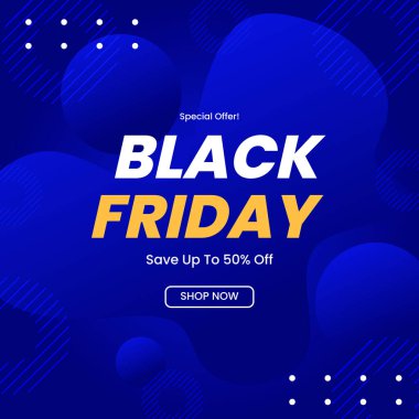 Cesur Kara Cuma Parlak Renkli Satış Duyurusu