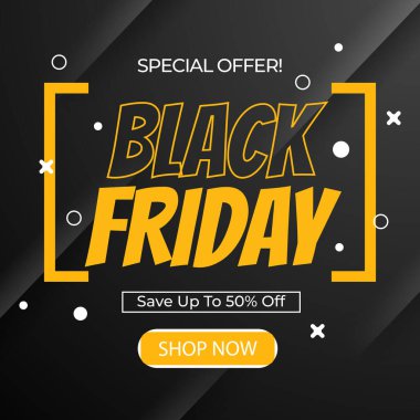 Kara Cuma Özel Teklif Tasarım Şablonu