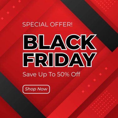 Cesur Kara Cuma Parlak Renkli Satış Duyurusu