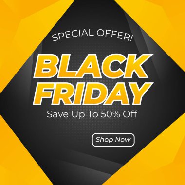 Özel Teklif Kara Cuma İndirim Tasarımı. Perakendeciler ve Pazarlamacılar için Mevsimsel İndirimleri Desteklemek için Mükemmel