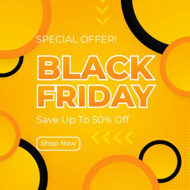 Kara Cuma Özel Önerisi% 50 indirimli. Modern Geometrik Şekiller ve Alışverişçilerin Çekici Renkleri ile Büyüleyici Tasarım