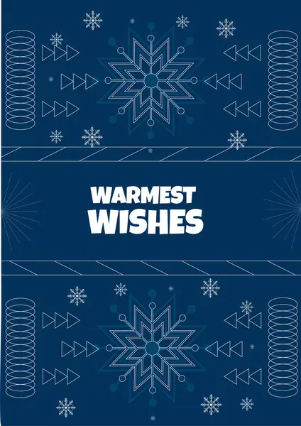 Şenlikli Chritsmas Hattı Biçimli Çelenk İllüstrasyon Tatil Sezonu