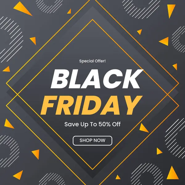 Cesur tipografi ile Kara Cuma Özel Teklifi. Pazarlama ve Tanıtım Malzemeleri için ideal