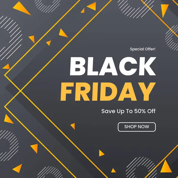 Özel Teklif Tasarımlı Kara Cuma Tanıtım Postası