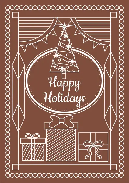 Dekoratif Noel Çizgisi Biçimli Resimleri Tatil Sezonunun Neşesini Yakalıyor ve Kutluyor. Kutlama kartları ve dekorasyonları için ideal