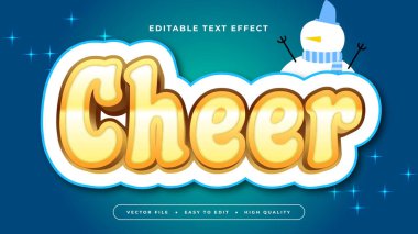 Yeşil Sarı ve Kırmızı Amigo 3d Düzenlenebilir Metin Efekti - Yazı Tipi Stili