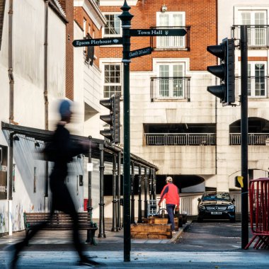 Epsom, Surrey, Londra İngiltere, 20 Kasım 2022, Bulanık Hareket ya da Hareket Bulanıklığı