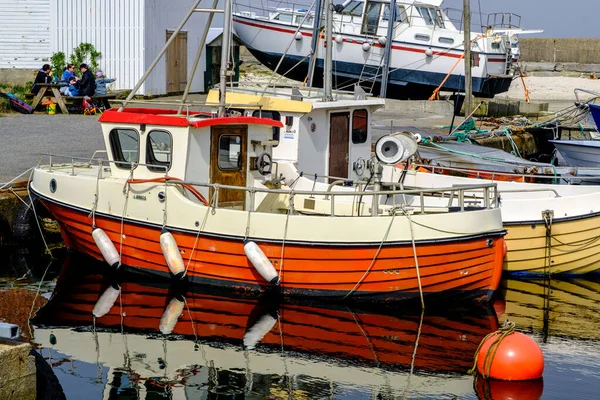 Olberg Olbergstranden Raege Norwegen Mai 2023 Kleine Fischerboote Die Hafenkai — Stockfoto