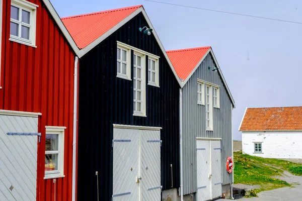 Olberg Olbergstranden Raege Noruega Maio 2023 Casas Construção Madeira Tradicionais — Fotografia de Stock