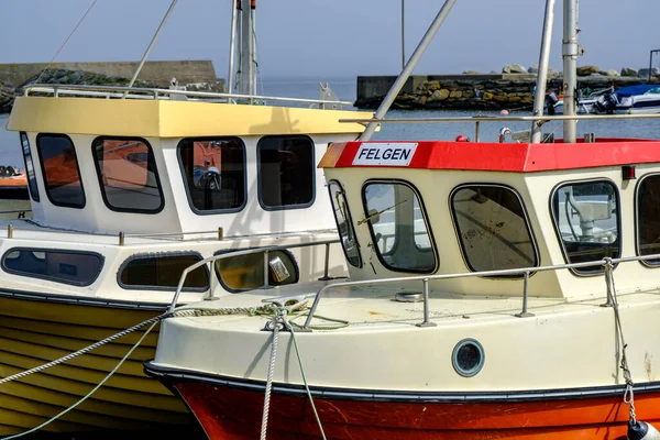 Ольберг Ольфедден Раеге Норвегия Мая 2023 Года Небольшие Рыболовные Лодки — стоковое фото