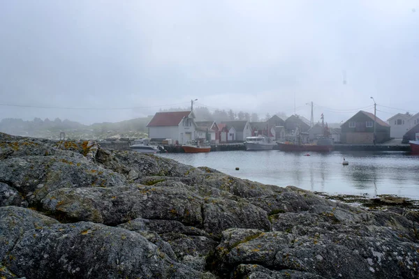 Olberg Olbergstranden Raege Noruega Mayo 2023 Misty Morning Weather Olberg — Foto de Stock