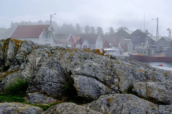 Olberg Olbergstranden Raege Noorwegen Mei 2023 Misty Morning Weather Olberg — Stockfoto