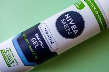 Londra İngiltere, 11 Nisan 2025, Nivea Erkekler İnsansız Traş Jeli