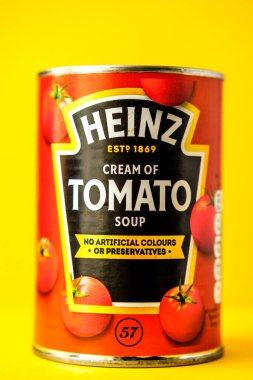 Londra İngiltere, 22 Nisan 2025, Heinz Kremalı Domates Çorbası
