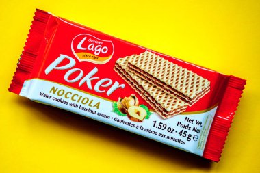 Londra İngiltere, 24 Nisan 2025, Poker Fındık Kremalı Bisküvi