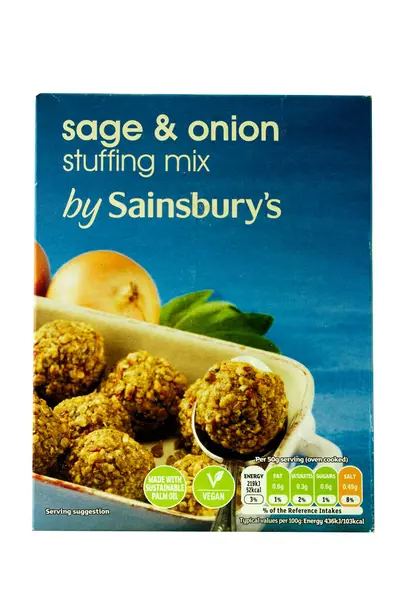 Londra İngiltere, Mayıs 06 2025, Sainsbury 'nin Adaçayı ve Soğan İçi Karışımı
