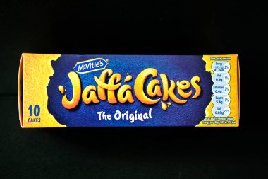 Londra İngiltere, 12 Mayıs 2025, Orijinal Klasik Jaffa Kek Bisküvileri Paketi