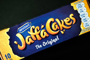 Londra İngiltere, 12 Mayıs 2025, Orijinal Klasik Jaffa Kek Bisküvileri Paketi