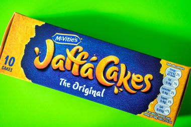 Londra İngiltere, 12 Mayıs 2025, Orijinal Klasik Jaffa Kek Bisküvileri Paketi