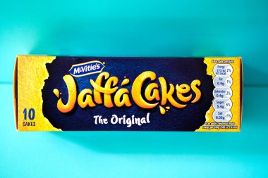Londra İngiltere, 12 Mayıs 2025, Orijinal Klasik Jaffa Kek Bisküvileri Paketi