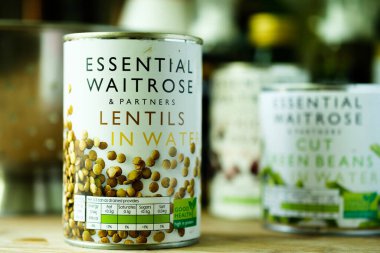 Londra İngiltere, 14 Mayıs 2025, Temel Waitrose Sağlıklı Yemek İçi