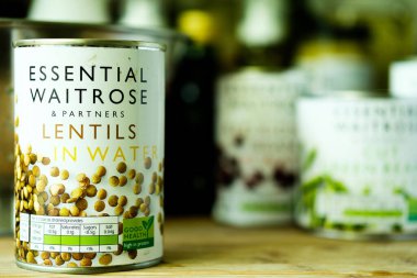 Londra İngiltere, 14 Mayıs 2025, Temel Waitrose Sağlıklı Yemek İçi