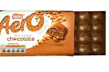 Londra İngiltere, 16 Mayıs 2025, A Bar of Original Aero Milk Chocolate