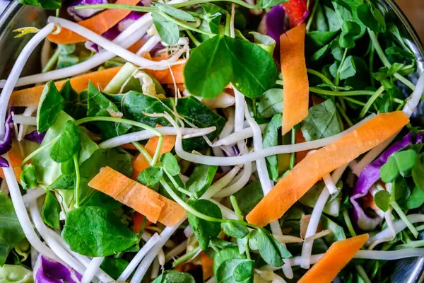 London UK, 25 Mayıs 2025, Taze Sağlıklı Vejetaryen Karıştırıcı Kızartma Sebzeleri Malzemeleri