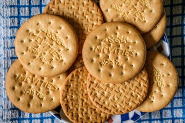 Londra İngiltere, 27 Mayıs 2025, İngiliz Favori McVities Dunkable Rich Tea Bisküvileri