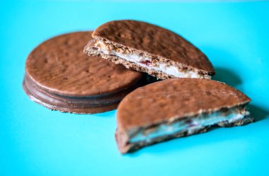 Londra İngiltere, 27 Mayıs 2025, Ayrı Popüler Vagon Tekerleği Çikolata kaplı Bisküviler