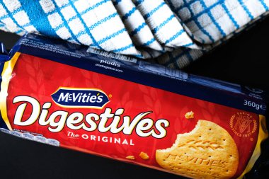 Londra İngiltere, Haziran 02 2025, İngiliz Favori McVities Sindirim Bisküvileri