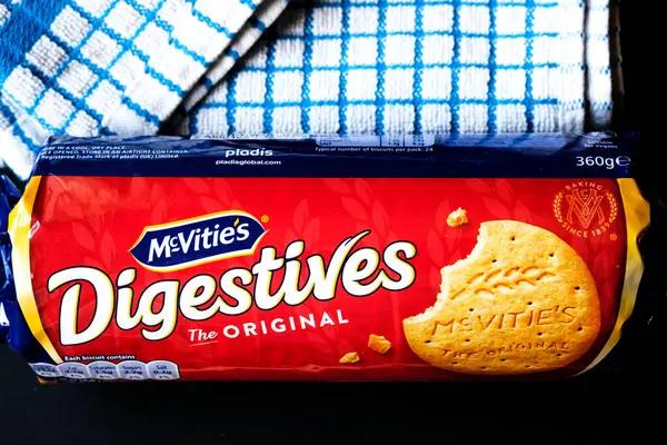 Londra İngiltere, Haziran 02 2025, İngiliz Favori McVities Sindirim Bisküvileri