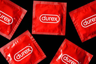 Londra İngiltere, 23 Haziran 2025, Durex Güvenli Seks Uygulaması Lastik Prezervatif