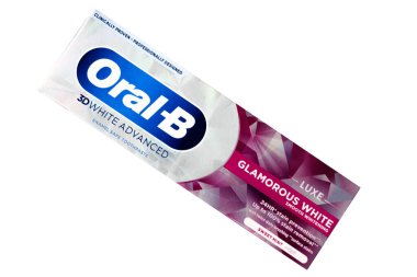 London UK, June23 2025, Boxed Pack Of Oral B Whitening Toothpaste