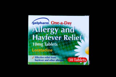 Londra İngiltere 27 Haziran 2025, Galpharm Alerji Paketi ve Hayfever Yardım Tabletleri