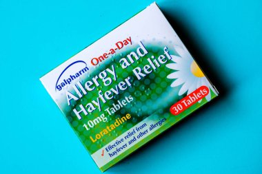 Londra İngiltere 27 Haziran 2025, Galpharm Alerji Paketi ve Hayfever Yardım Tabletleri